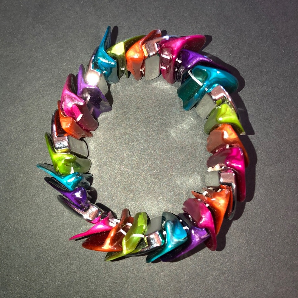 Multi Color Stretch Bracelet - Picture 2 of 3